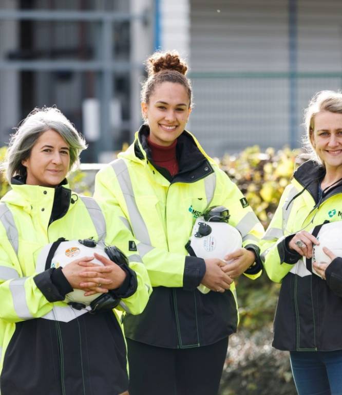 MSD Employees wearing protective clothing