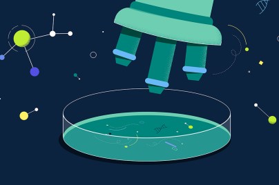 Microscope Graphic - Discovery & Development